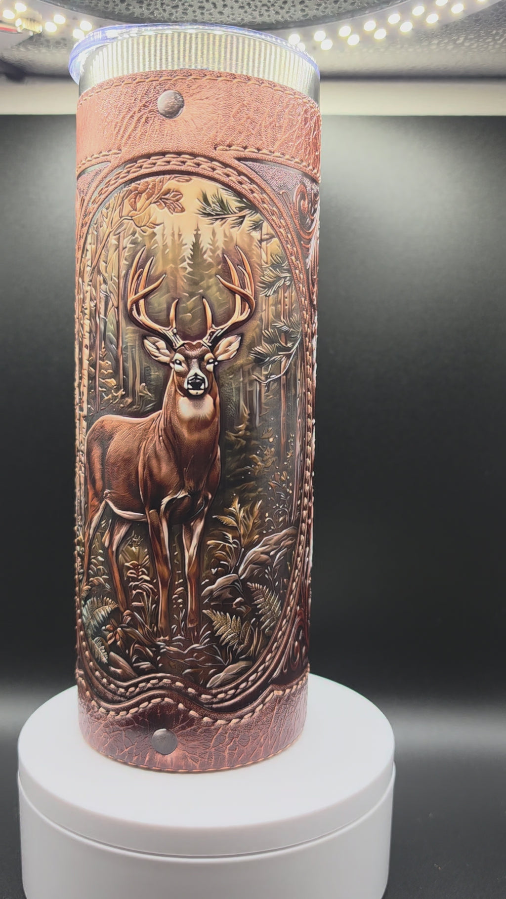 Hunter's Dream Leather Appearance 20 oz Skinny Tumbler