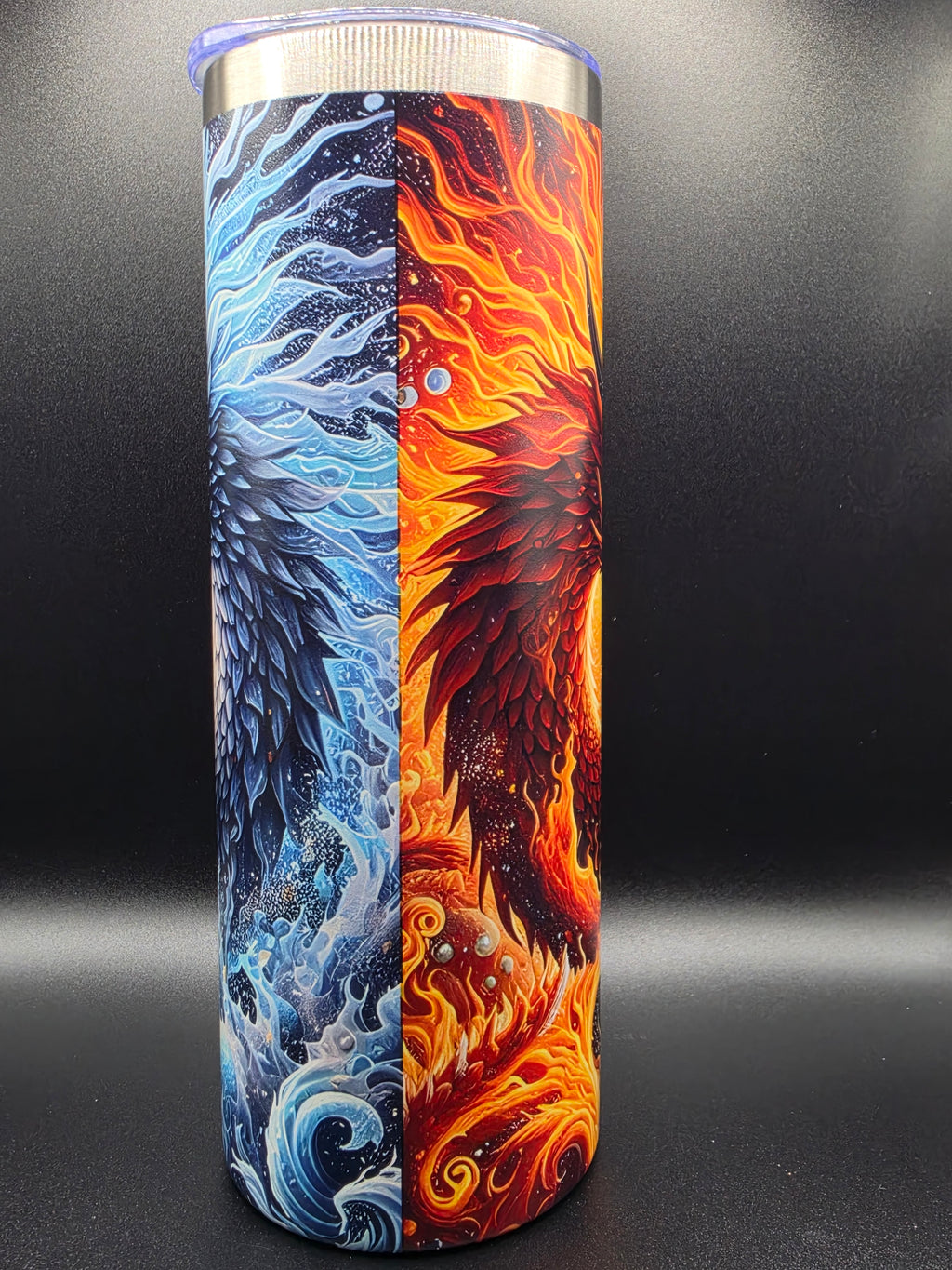Fire and Ice Dragon Tumbler