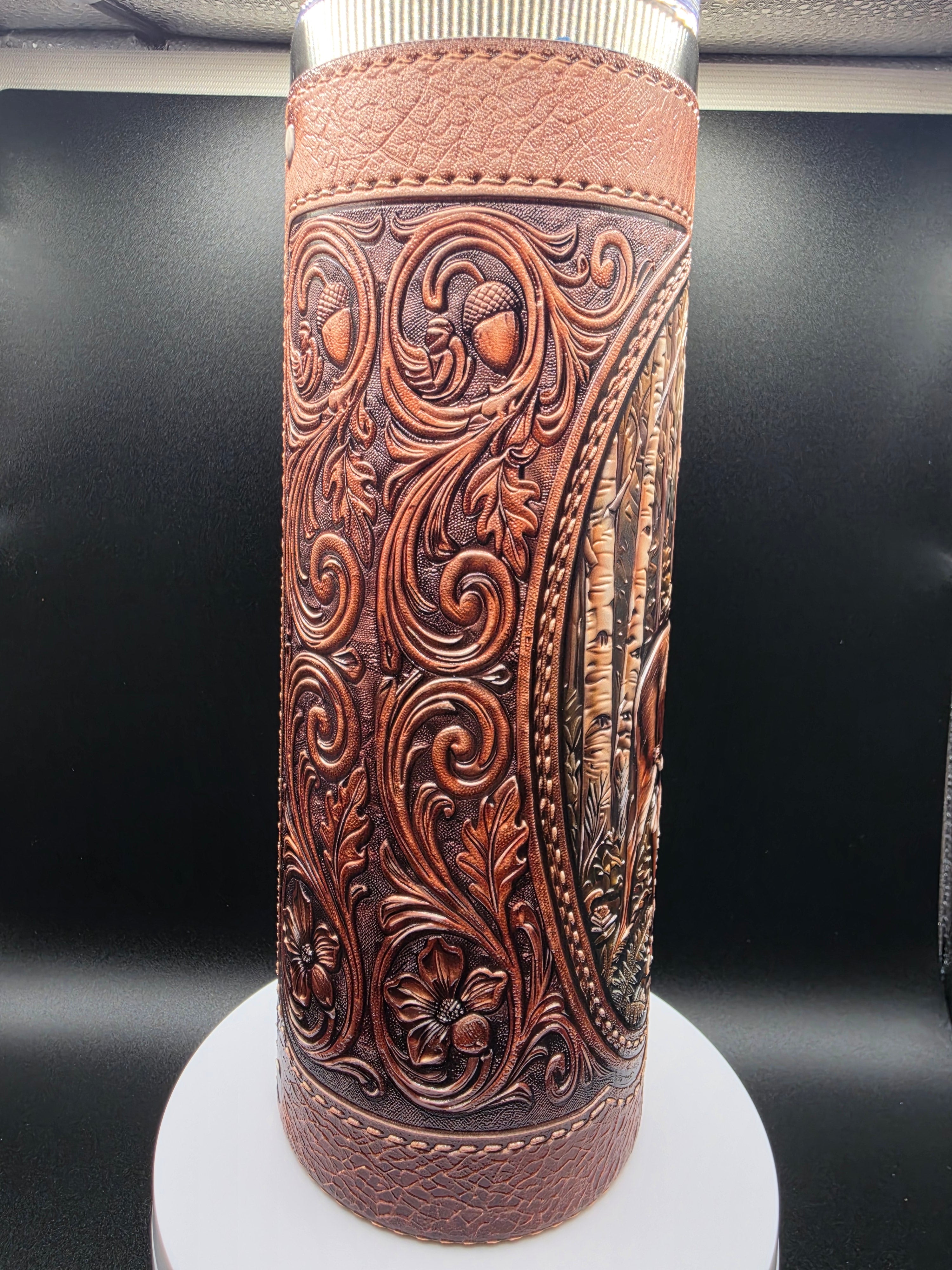 Hunter's Dream Leather Appearance 20 oz Skinny Tumbler