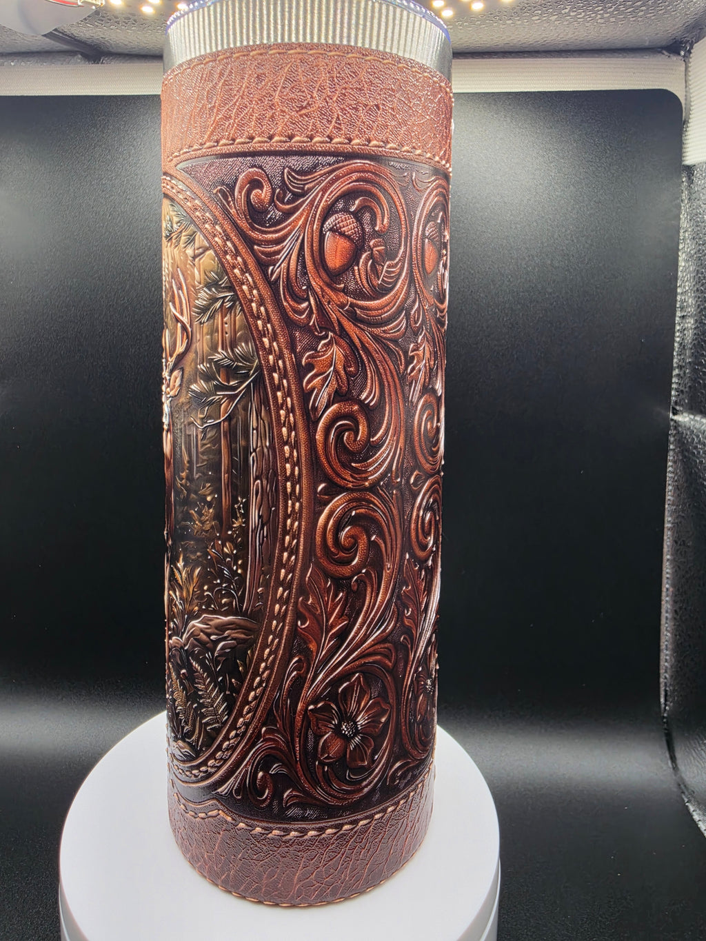 Hunter's Dream Leather Appearance 20 oz Skinny Tumbler