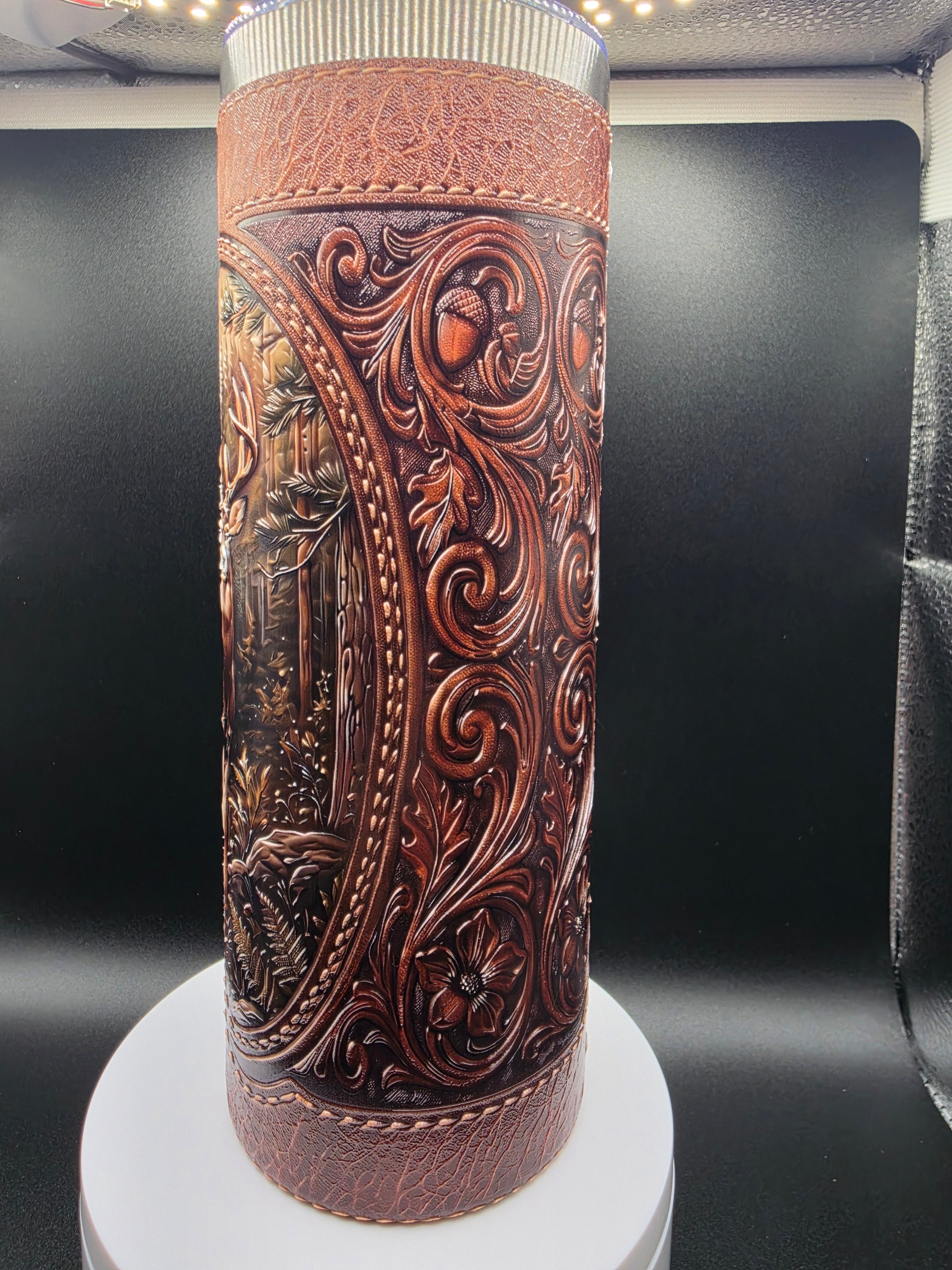 Hunter's Dream Leather Appearance 20 oz Skinny Tumbler