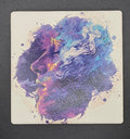 Stylized art drink coaster