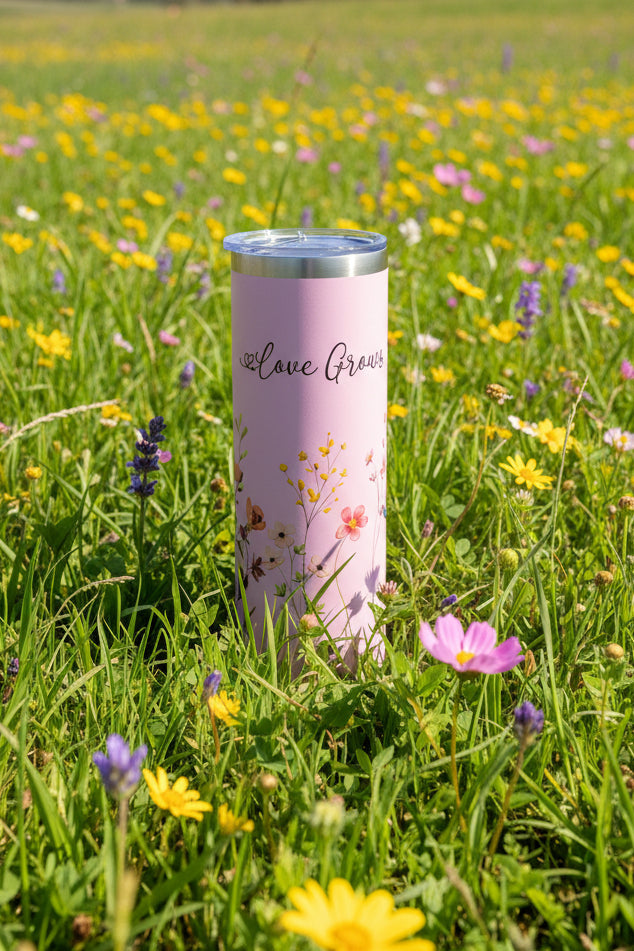 "Love Grows Here" 20 oz tumbler