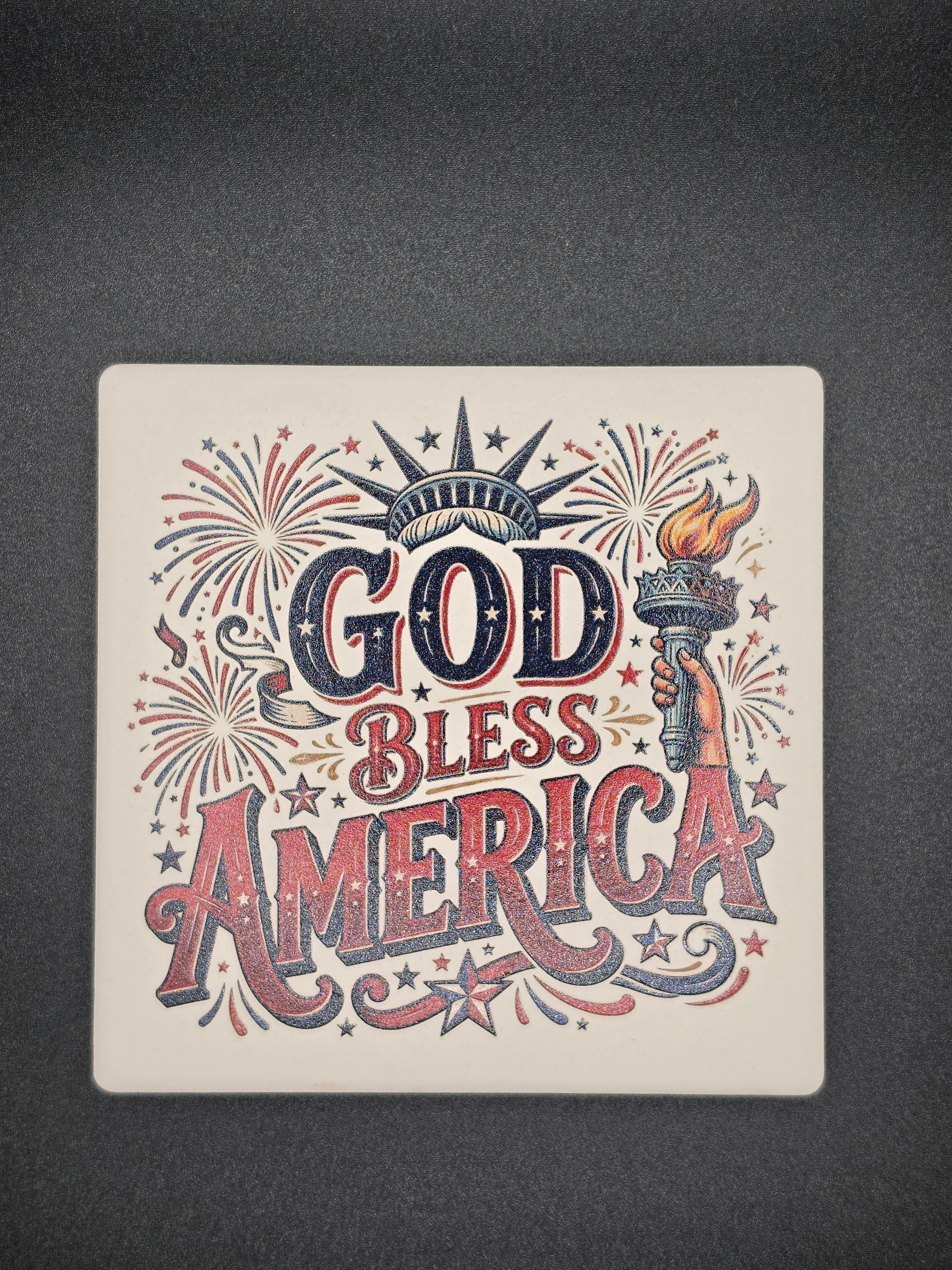 4x4 Ceramic Drink Coaster